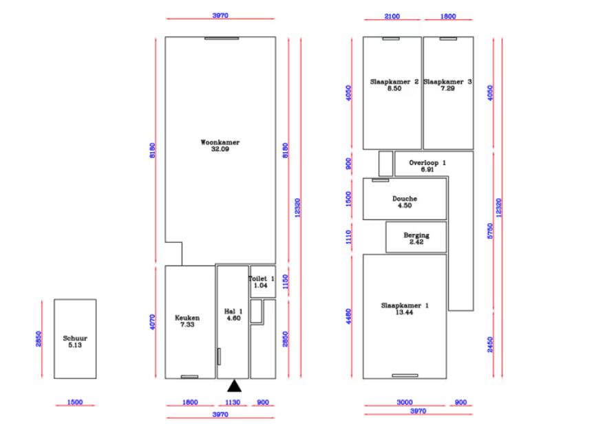 meetrapport en plattegrond